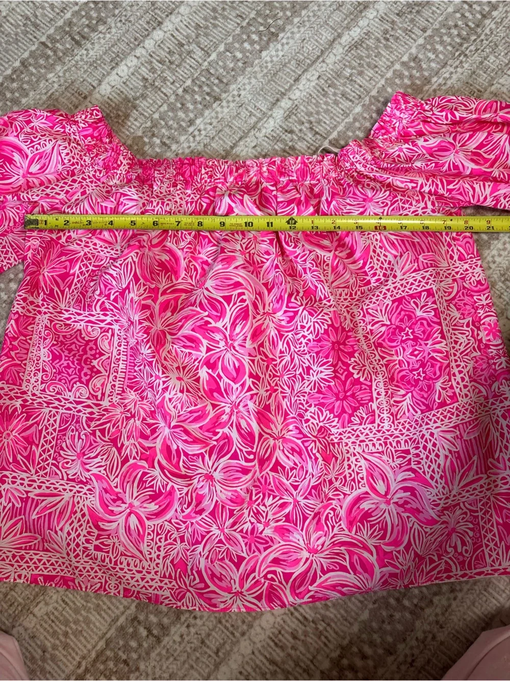 Lilly Pulitzer Women’s Winifred Top Pink Floral Print Size XL